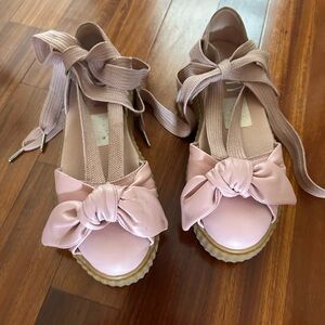 Elegant Pink Bow Mules for Women